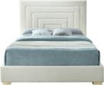 Nora Velvet Upholstered Bed - Image 4