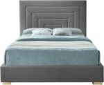 Nora Velvet Upholstered Bed - Image 4