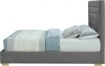 Nora Velvet Upholstered Bed - Image 6