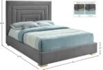 Nora Velvet Upholstered Bed - Image 10