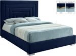 Nora Velvet Upholstered Bed - Image 2