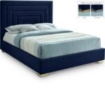 Nora Velvet Upholstered Bed