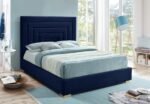 Nora Velvet Upholstered Bed - Image 3