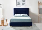 Nora Velvet Upholstered Bed - Image 5