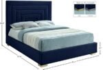 Nora Velvet Upholstered Bed - Image 11