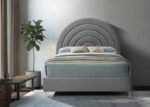 Rainbow Velvet Upholstered Bed - Image 4