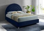 Rainbow Velvet Upholstered Bed - Image 2