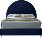 Rainbow Velvet Upholstered Bed - Image 3