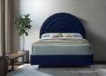 Rainbow Velvet Upholstered Bed - Image 4