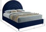 Rainbow Velvet Upholstered Bed - Image 9