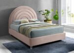 Rainbow Velvet Upholstered Bed - Image 2