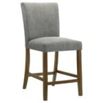 PAXTON UPHOLSTERED COUNTER HEIGHT DINING CHAIR GREY (SET OF 2) - Image 3