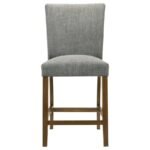 PAXTON UPHOLSTERED COUNTER HEIGHT DINING CHAIR GREY (SET OF 2) - Image 4
