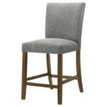 PAXTON UPHOLSTERED COUNTER HEIGHT DINING CHAIR GREY (SET OF 2) - Image 5