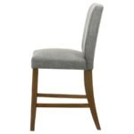 PAXTON UPHOLSTERED COUNTER HEIGHT DINING CHAIR GREY (SET OF 2) - Image 6