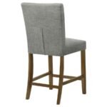 PAXTON UPHOLSTERED COUNTER HEIGHT DINING CHAIR GREY (SET OF 2) - Image 8