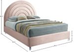 Rainbow Velvet Upholstered Bed - Image 9