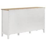 HOLLIS 2-DOOR DINING SIDEBOARD BUFFET STORAGE CABINET WHITE - Image 7