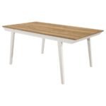 NOGALES RECTANGULAR 71-INCH WOOD DINING TABLE OFF WHITE - Image 4