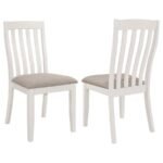 NOGALES WOOD DINING SIDE CHAIR OFF WHITE (SET OF 2)