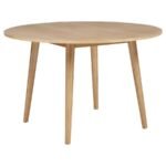 ANDREWS 5-PIECE ROUND DINING TABLE SET LIGHT ASH AND BLACK - Image 3