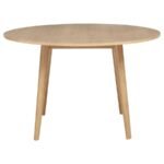 ANDREWS 5-PIECE ROUND DINING TABLE SET LIGHT ASH AND BLACK - Image 4