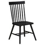 ANDREWS 5-PIECE ROUND DINING TABLE SET LIGHT ASH AND BLACK - Image 6
