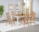 ANDREWS 66-INCH RECTANGULAR DINING TABLE LIGHT ASH AND WHITE - Image 11