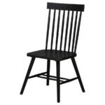 ANDREWS WINDSOR SPINDLE BACK DINING SIDE CHAIR BLACK (SET OF 2) - Image 5