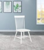 ANDREWS WINDSOR SPINDLE BACK DINING SIDE CHAIR WHITE (SET OF 2) - Image 2