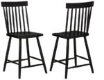 ANDREWS WINDSOR COUNTER HEIGHT DINING SIDE CHAIR BLACK (SET OF 2)
