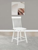 ANDREWS WINDSOR COUNTER HEIGHT DINING SIDE CHAIR WHITE (SET OF 2) - Image 2