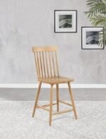 ANDREWS WINDSOR COUNTER HEIGHT DINING SIDE CHAIR LIGHT ASH (SET OF 2) - Image 2