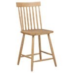 ANDREWS WINDSOR COUNTER HEIGHT DINING SIDE CHAIR LIGHT ASH (SET OF 2) - Image 3