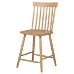 ANDREWS WINDSOR COUNTER HEIGHT DINING SIDE CHAIR LIGHT ASH (SET OF 2) - Image 5