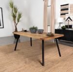 MAVERICK 70-INCH SOLID WOOD DINING TABLE NATURAL MANGO - Image 2