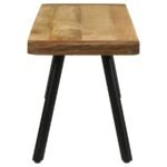 MAVERICK WOOD DINING BENCH NATURAL MANGO AND BLACK - Image 4