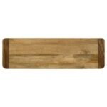 MAVERICK WOOD DINING BENCH NATURAL MANGO AND BLACK - Image 5