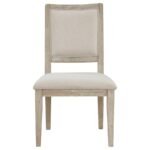 TROFELLO 5-PIECE ROUND DINING TABLE SET WHITE WASHED - Image 7