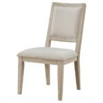 TROFELLO CUSHIONED DINING SIDE CHAIR WHITE WASHED (SET OF 2) - Image 5