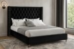 Aiden Velvet Upholstered Bed - Image 2