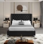 Aiden Velvet Upholstered Bed - Image 4