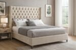 Aiden Velvet Upholstered Bed - Image 2