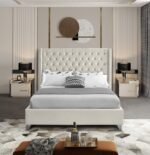 Aiden Velvet Upholstered Bed - Image 4