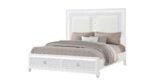 ABIGALE KING 5 PC BEDROOM SET WITH MIRROR TOP NIGHTSTAND - Image 2