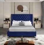 Aiden Velvet Upholstered Bed - Image 4