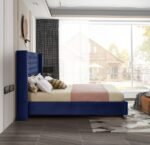 Aiden Velvet Upholstered Bed - Image 5