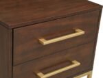 Maxine Wood Veneer And Iron Nightstand - Image 7
