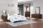 Maxine Wood Veneer And Iron Nightstand - Image 9