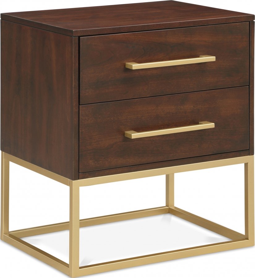 12724.jpg Maxine Wood Veneer And Iron Nightstand - Image 1
